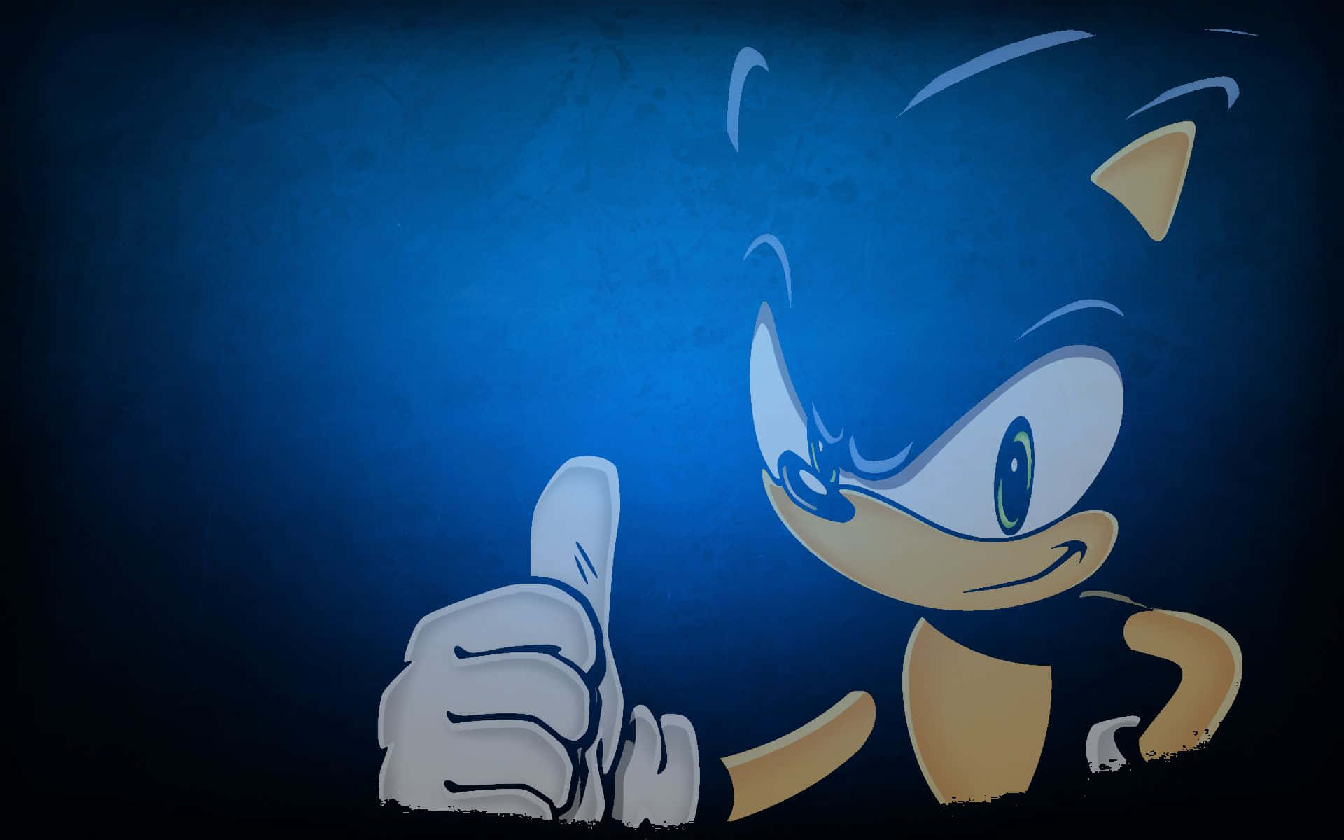 Sonic,o Ouriço, Com Um Polegar Para Cima. Papel de Parede