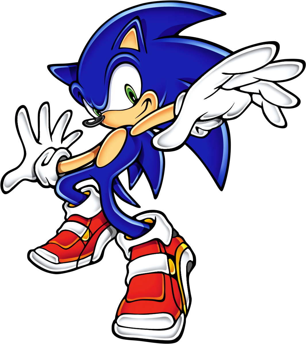 Sonic The Hedgehog Adventure Pose PNG