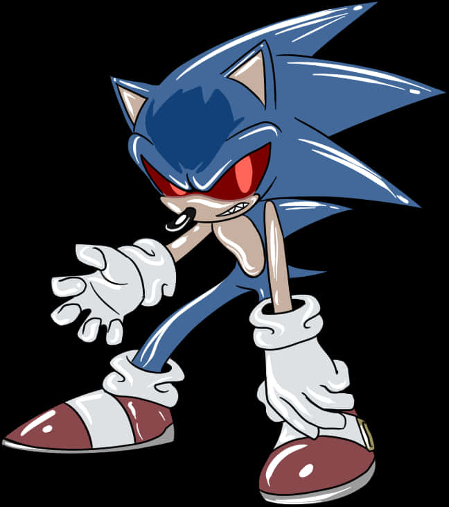 Sonic The Hedgehog Angry Pose PNG