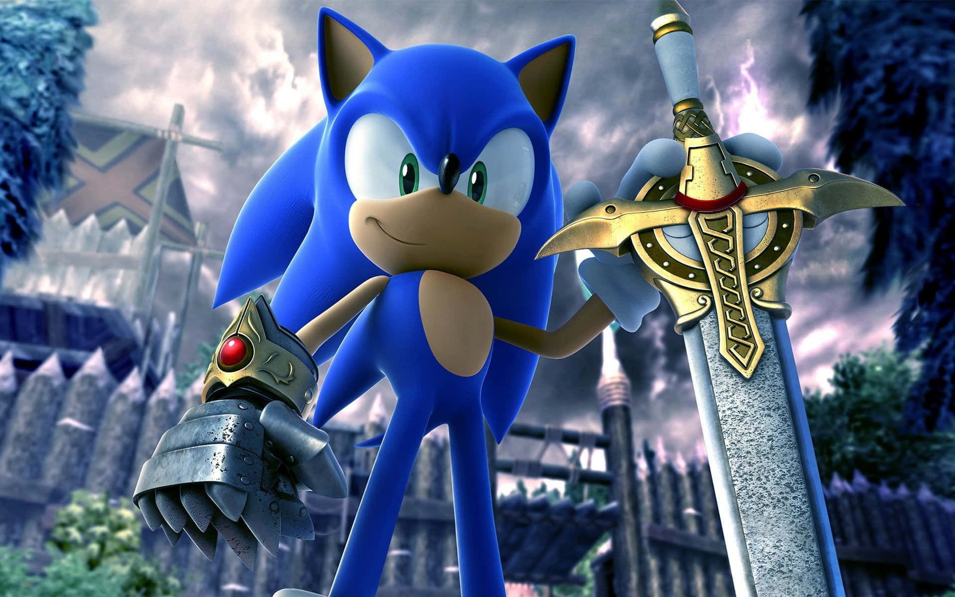 Rasedurch Das Klassische Sonic The Hedgehog-universum.