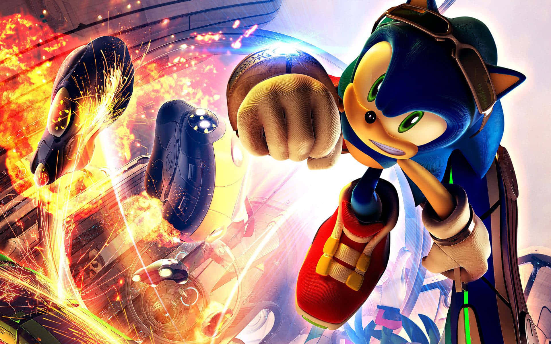 Sonic The Hedgehog Speeds Through Town