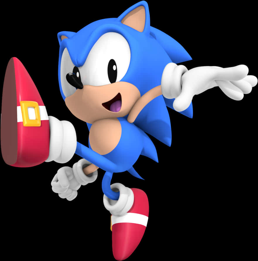 Sonic The Hedgehog Classic Pose PNG