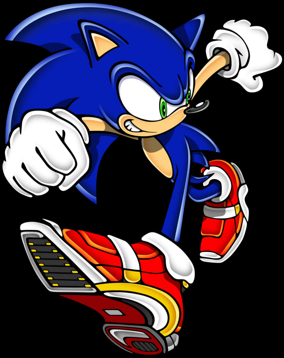 Sonic The Hedgehog Classic Pose PNG