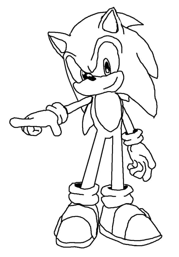 Color Sonic The Hedgehog in this Fun Coloring Activity