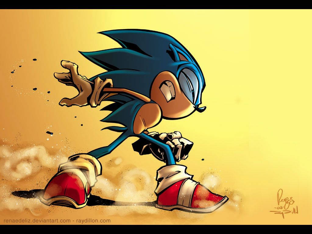 Sonic The Hedgehog Cool Fan Artwork Wallpaper
