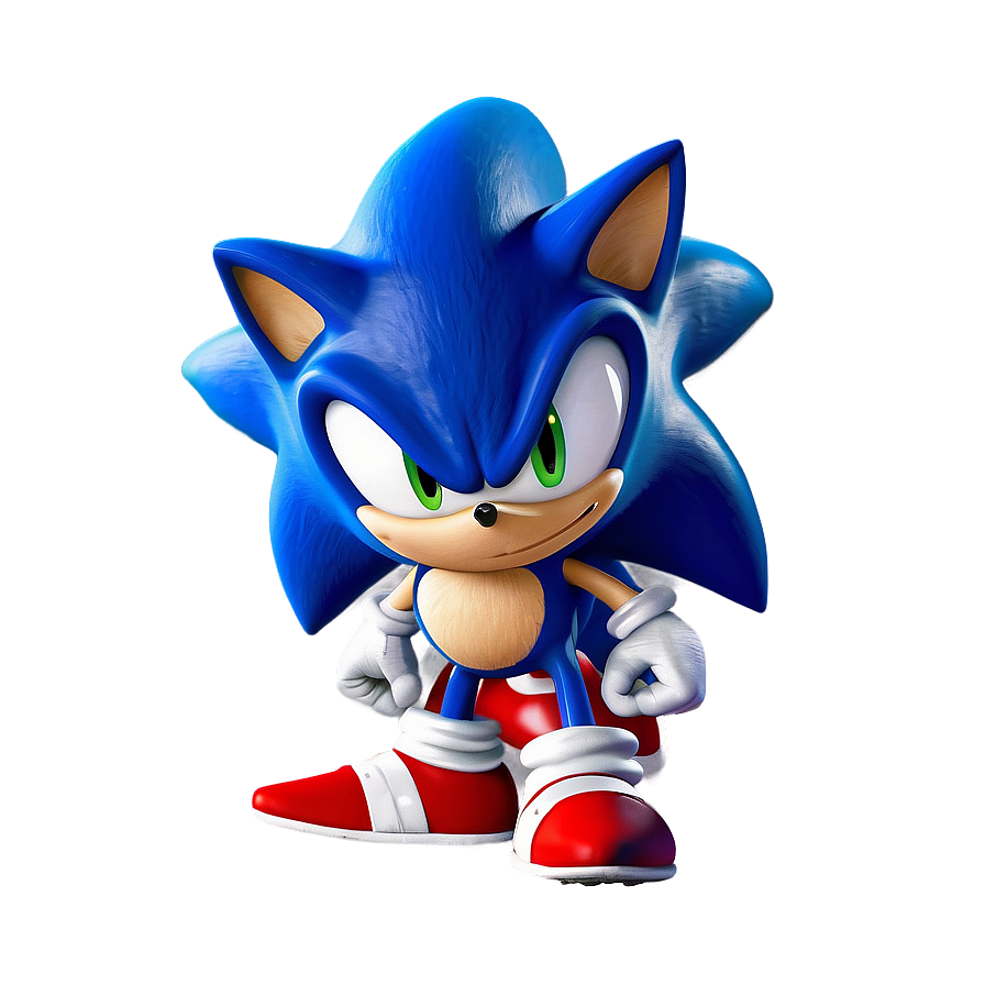 Sonic The Hedgehog Face Close-up Png 05232024 PNG