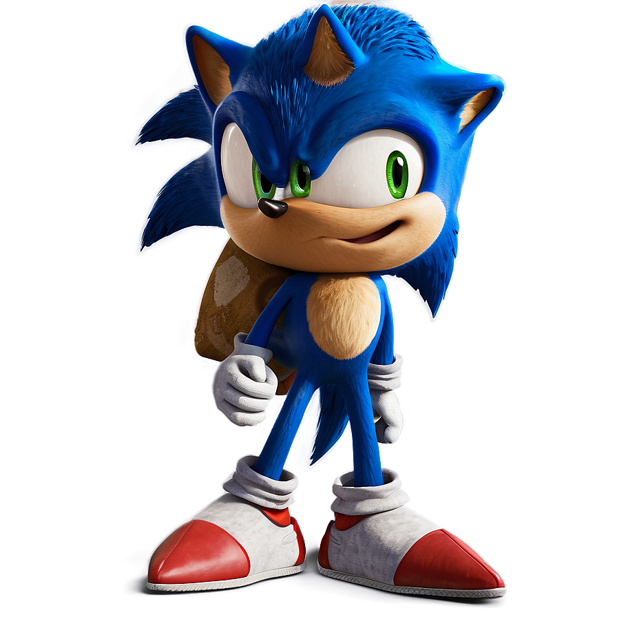 Download Sonic The Hedgehog Movie Version Png Dcy | Wallpapers.com