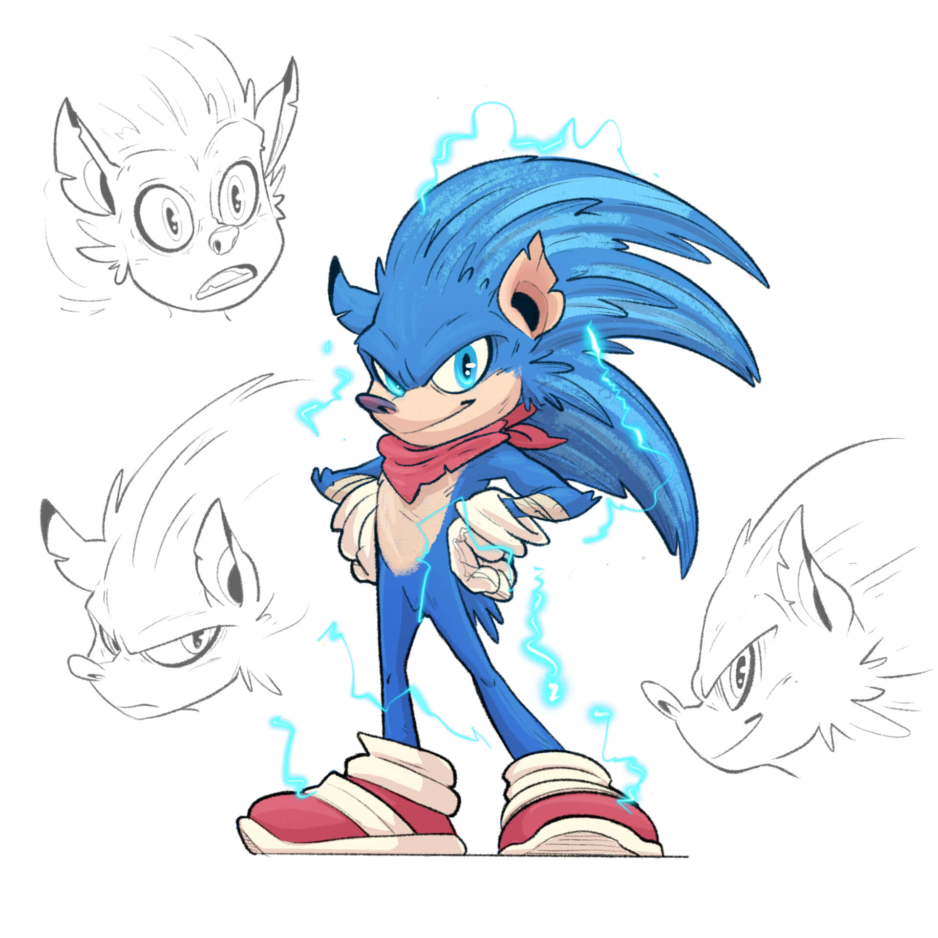 Sonicthe Hedgehog Tegning Af Sonicthehedgehog.