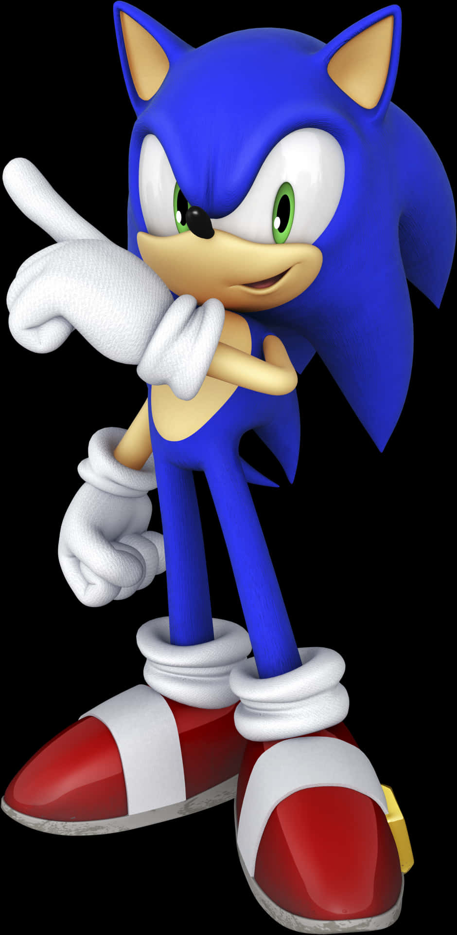 Sonic The Hedgehog Pointing PNG