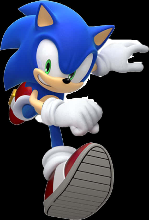 Sonic The Hedgehog Running Pose PNG