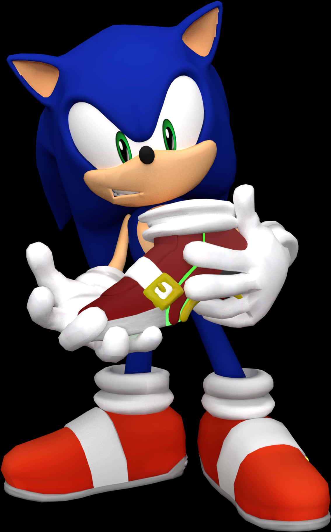 Sonic_ The_ Hedgehog_ Standing_ Pose PNG