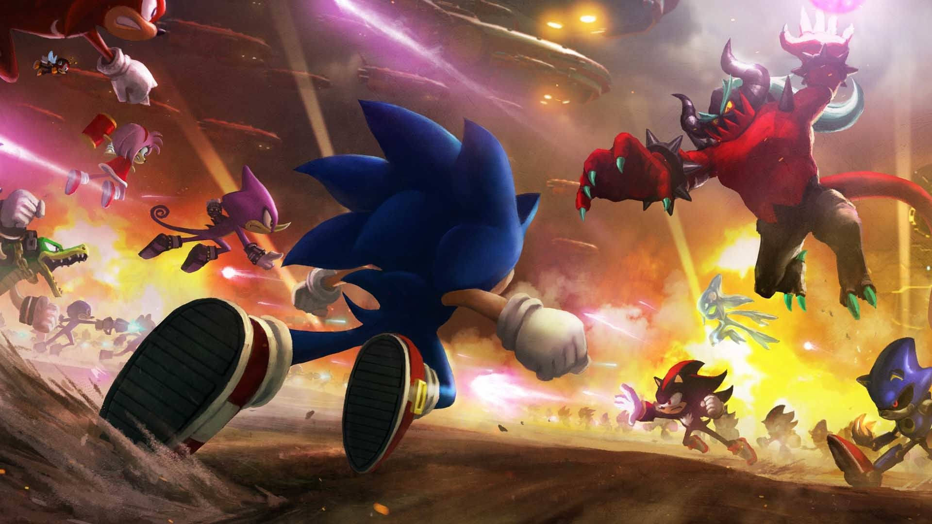 Sonic The Hedgehog Versus Shadow The Hedgehog Pfp Wallpaper