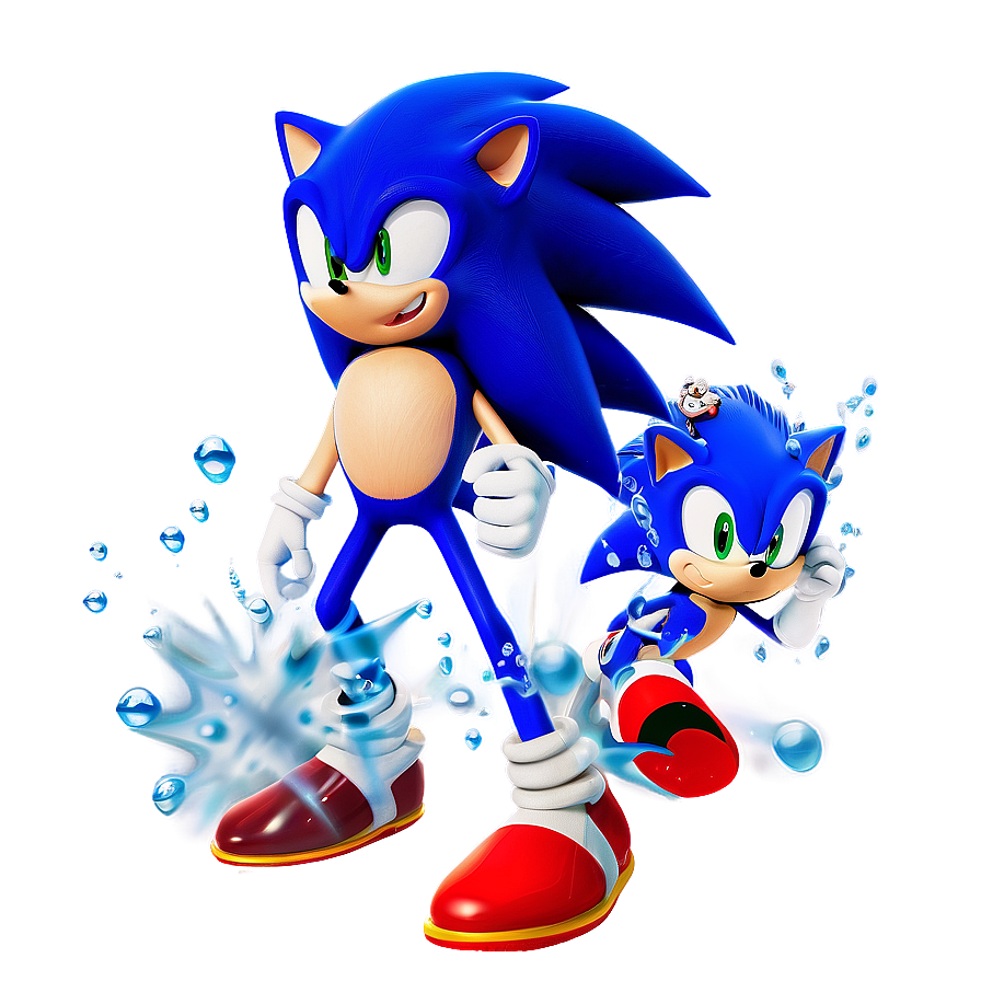 Sonic The Hedgehog Water Run Png Dly PNG