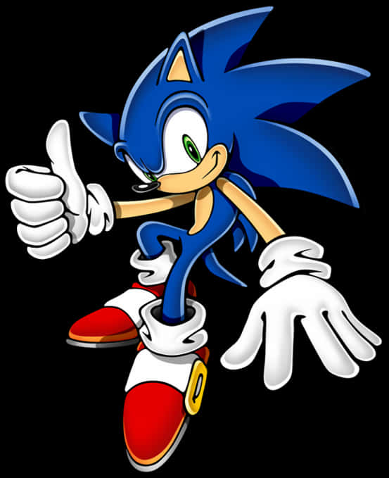 Download Sonic Thumbs Up Pose 