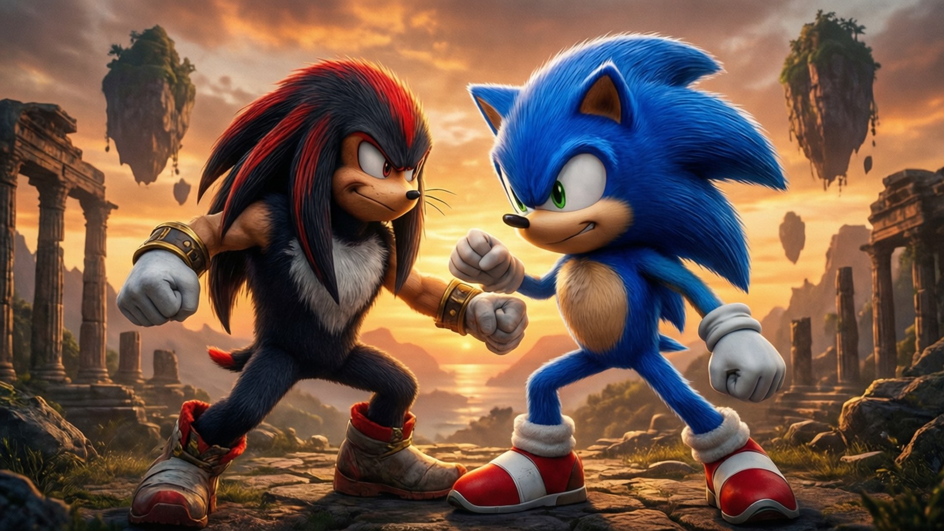 Sonic vs Knuckles Papéis de Parede