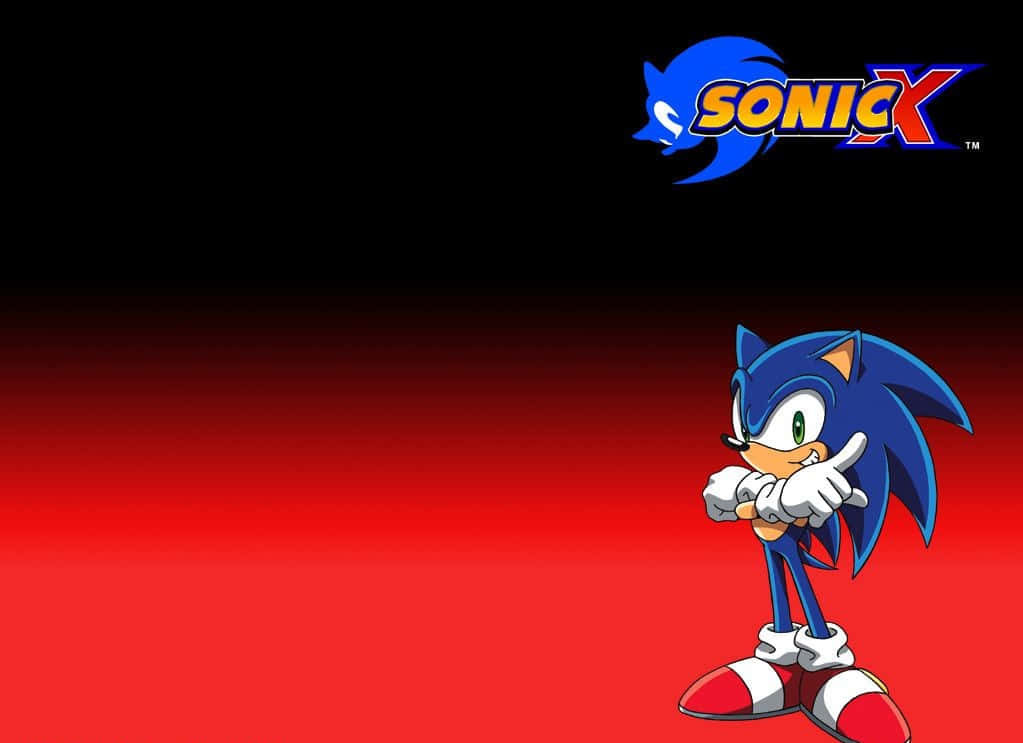 Sonic and friends in action in Sonic X Wallpaper