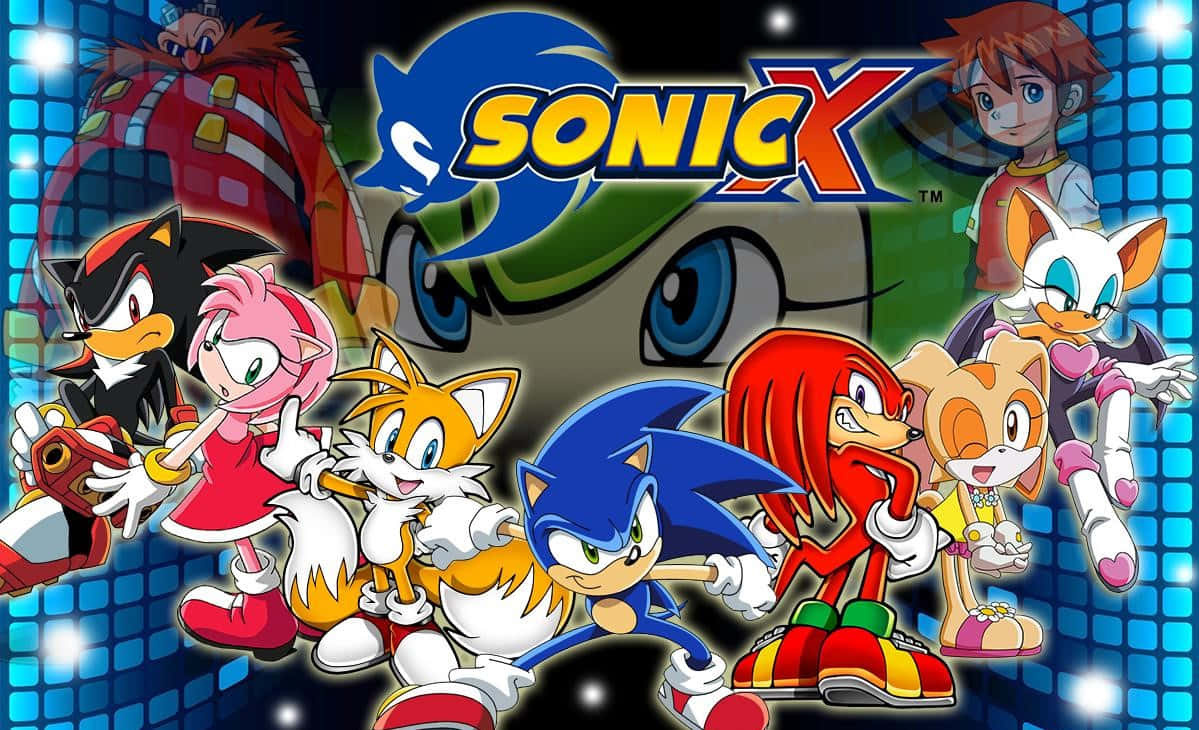 Sonic and friends in action Wallpaper