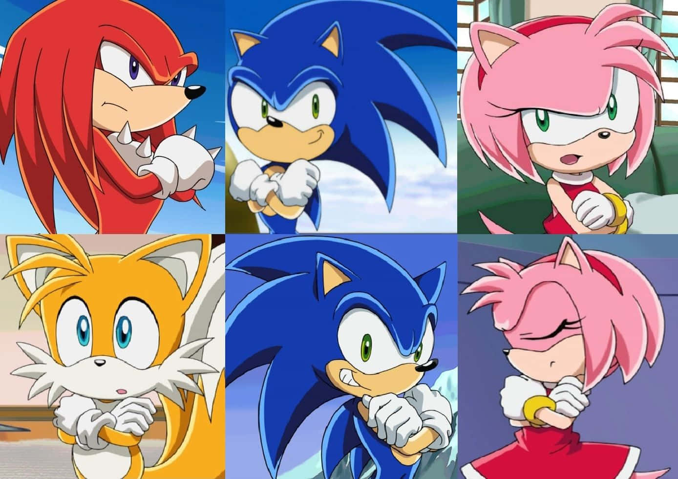 Sonic X and Friends: Ready for Action Wallpaper