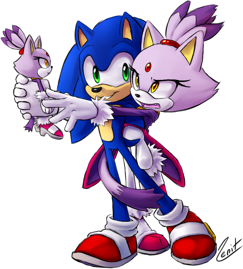 Sonic_and_ Friend_ Animated_ Style PNG