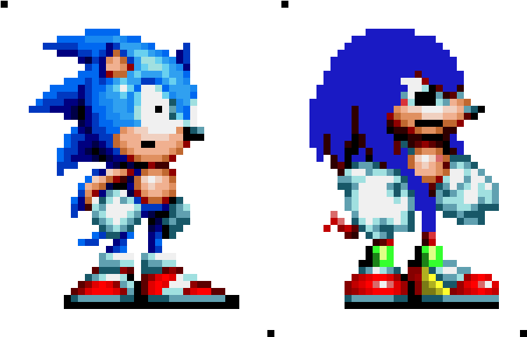 Sonic_and_ Knuckles_ Pixel_ Art PNG