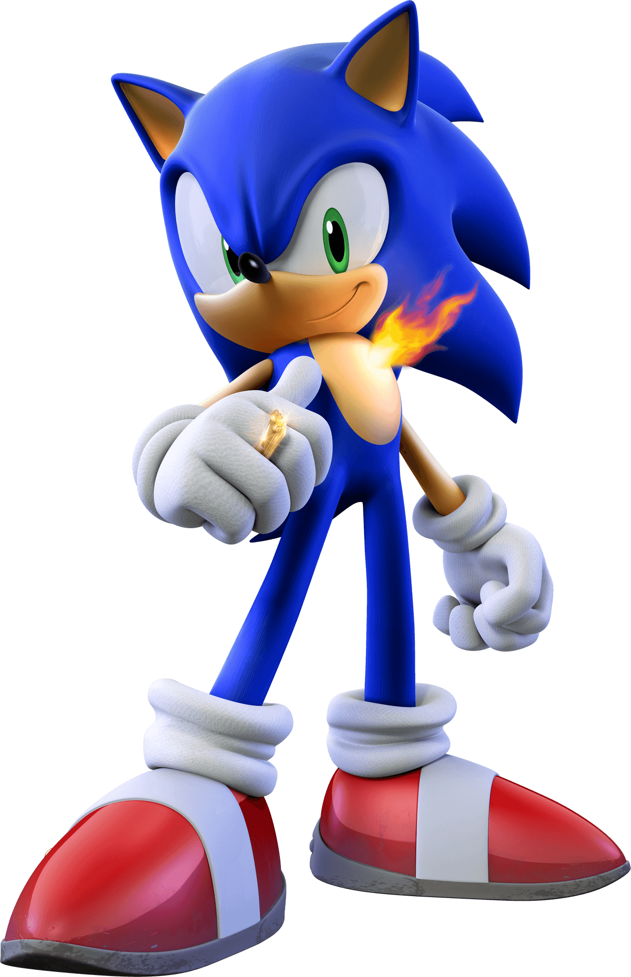 Sonic_the_ Hedgehog_ Posing PNG