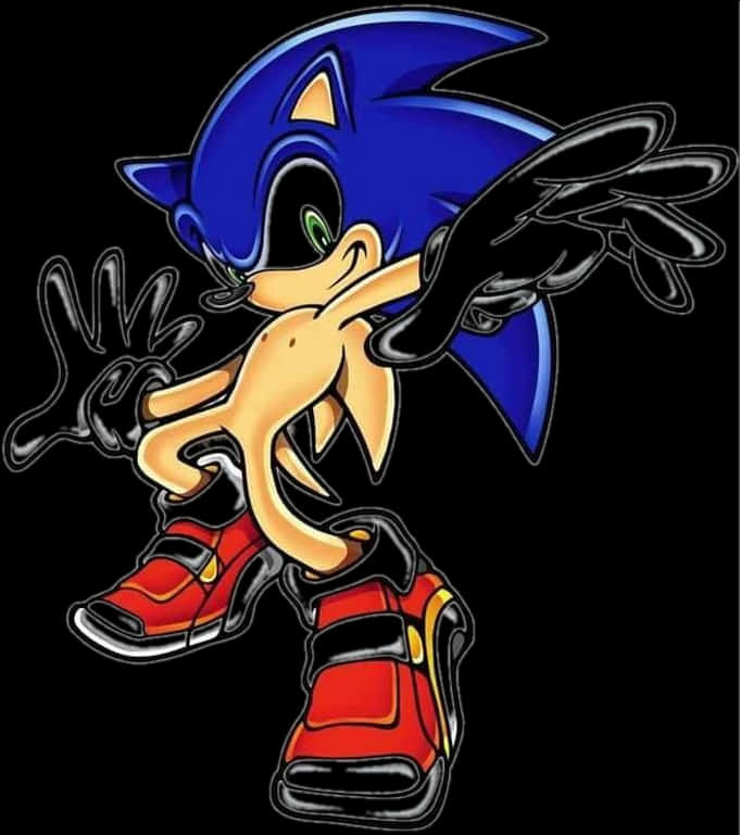 Sonicthe Hedgehog Classic Pose PNG