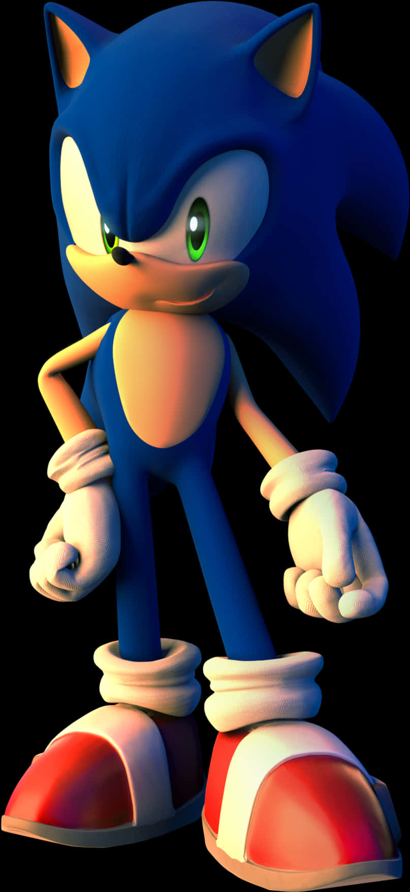 Sonicthe Hedgehog Standing Pose PNG