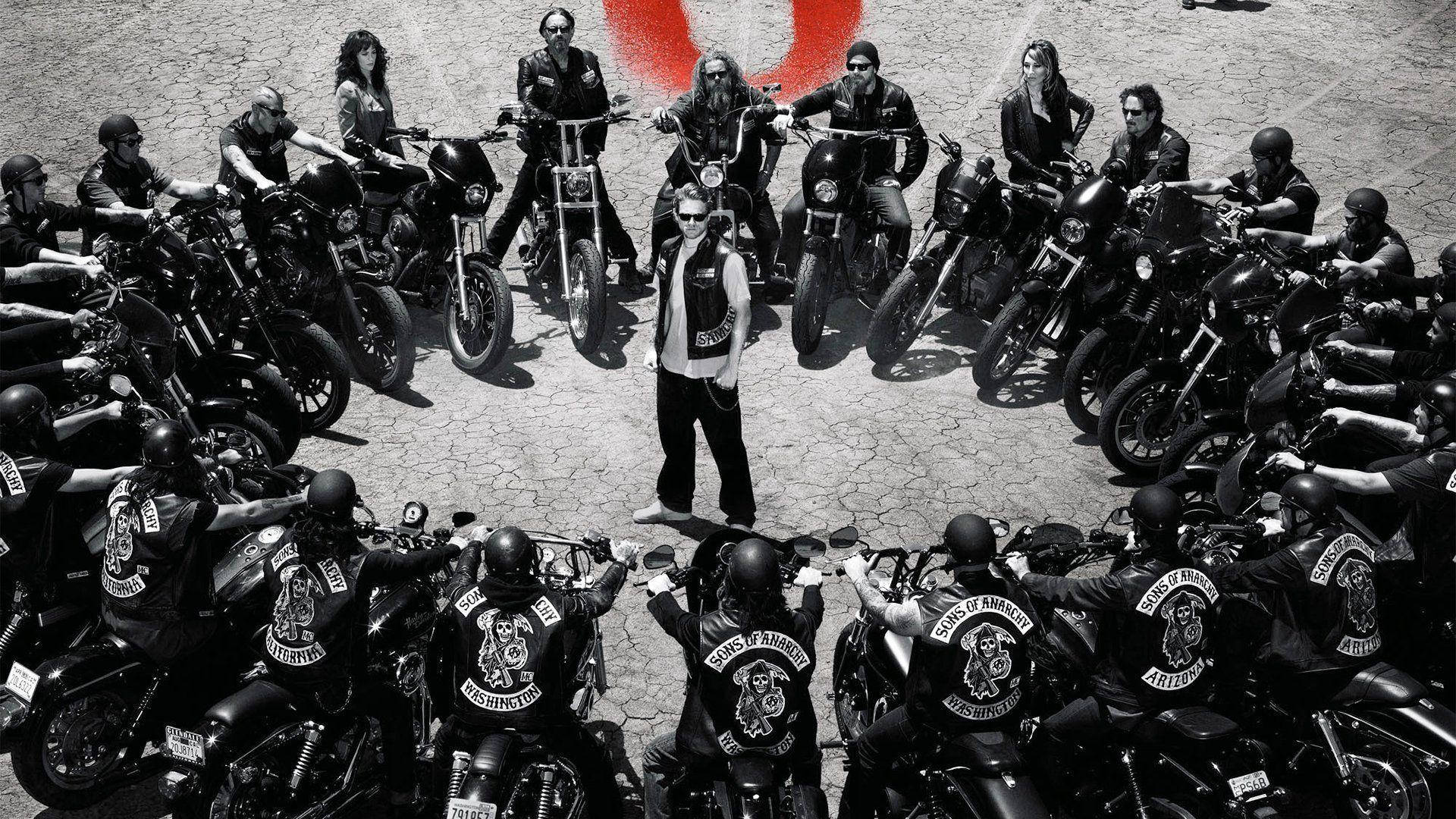 The Sons of Anarchy Ride Together Wallpaper