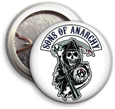 Sonsof Anarchy Button Badge PNG