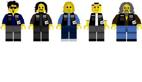 Sonsof Anarchy Lego Characters PNG