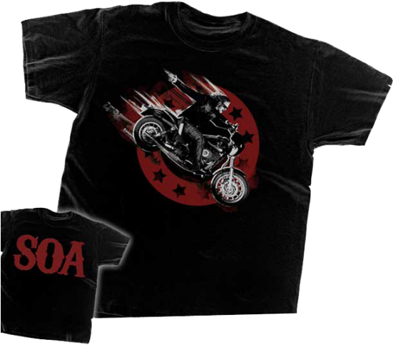 Sonsof Anarchy Motorcycle T Shirt Design PNG