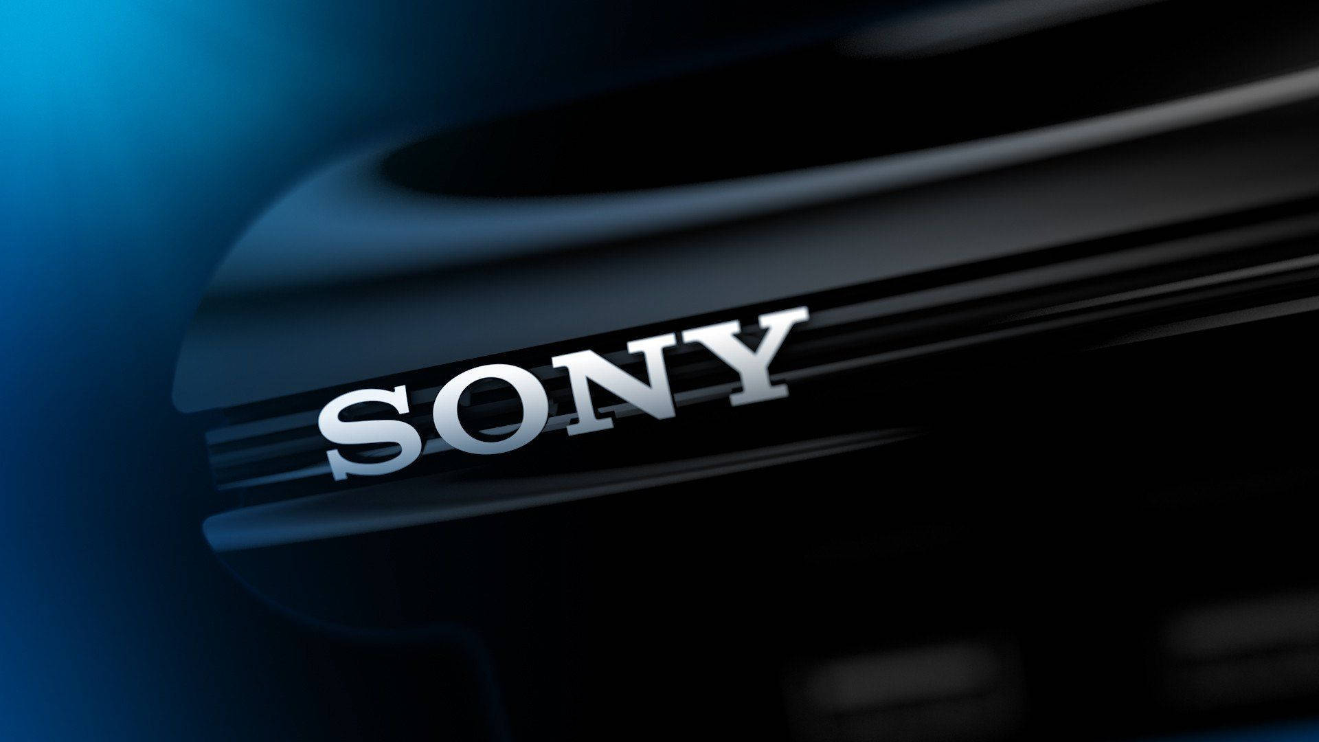 Sony Black And Blue Wallpaper