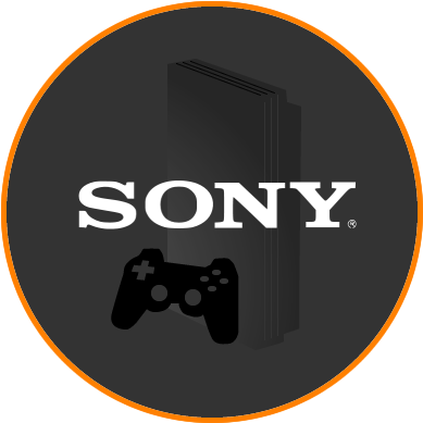 Sony Brand Logowith Consoleand Controller PNG