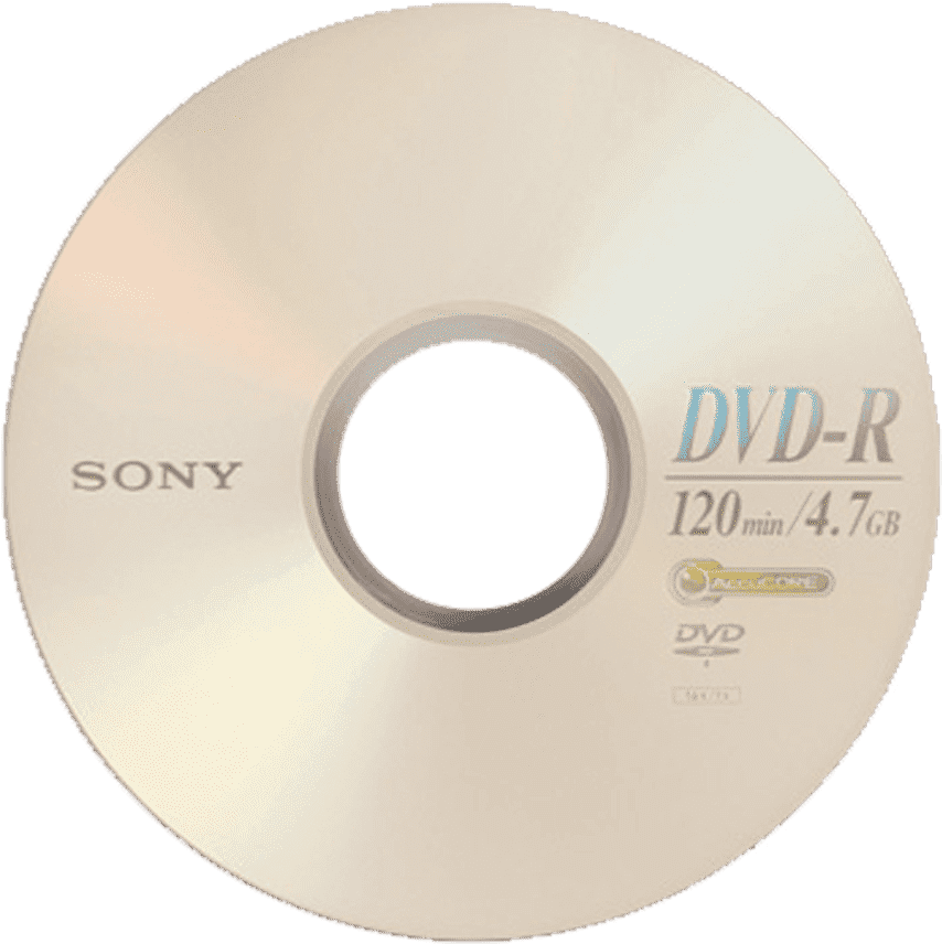 Sony D V D R Disc PNG