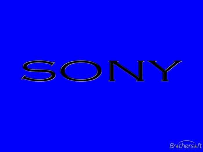 Sony Logo Blue Background Wallpaper
