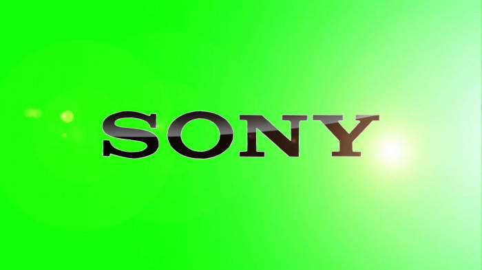 Fondode Pantalla De Sony Con Logo En Neon Verde. Fondo de pantalla