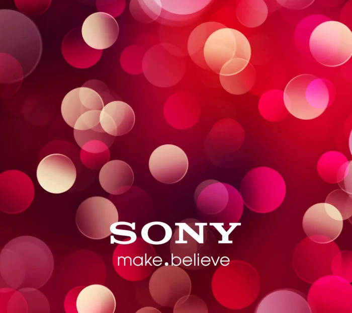 Sony Logo Red Orbs Wallpaper