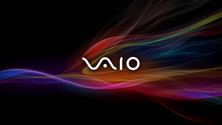 Sony Logo VAIO Lysbølger Wallpaper