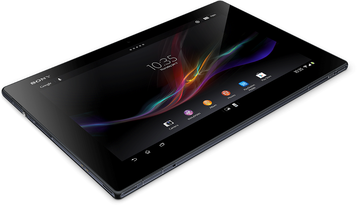 Sony Tablet Angled View PNG