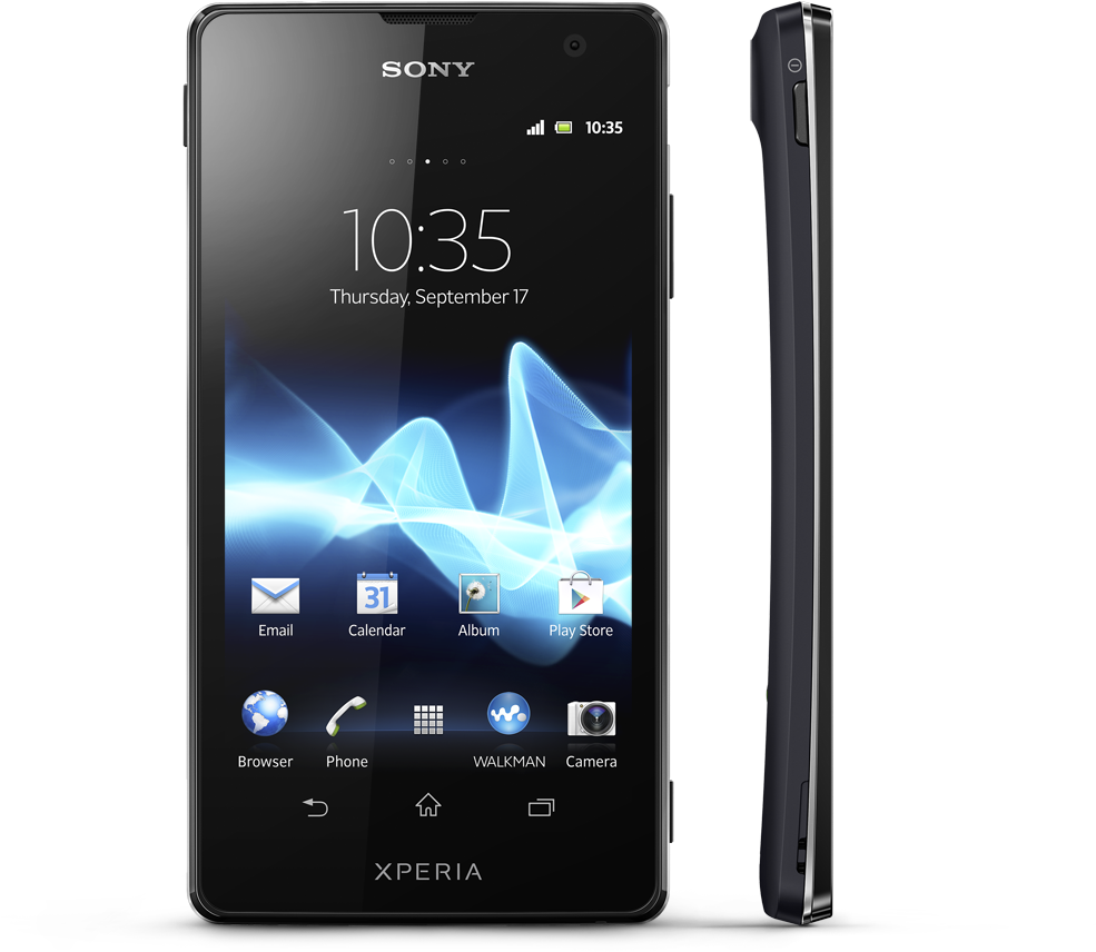 Sony Xperia Smartphone Display PNG