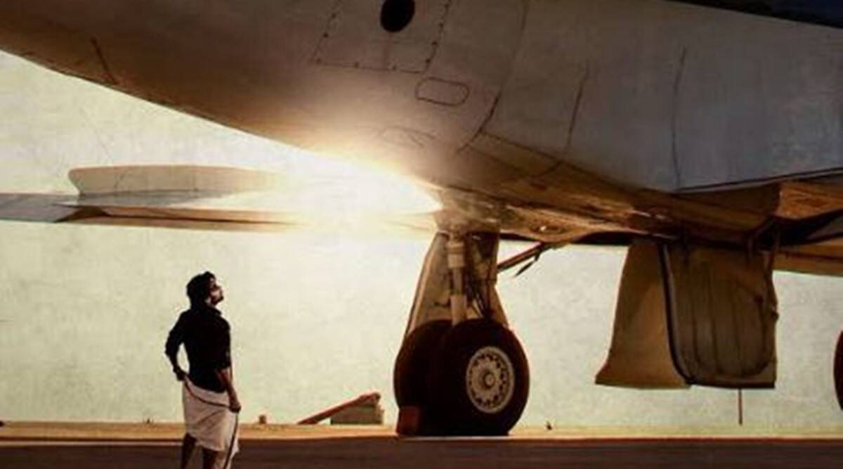 Soorarai Pottru Suriya Underneath Airplane Background