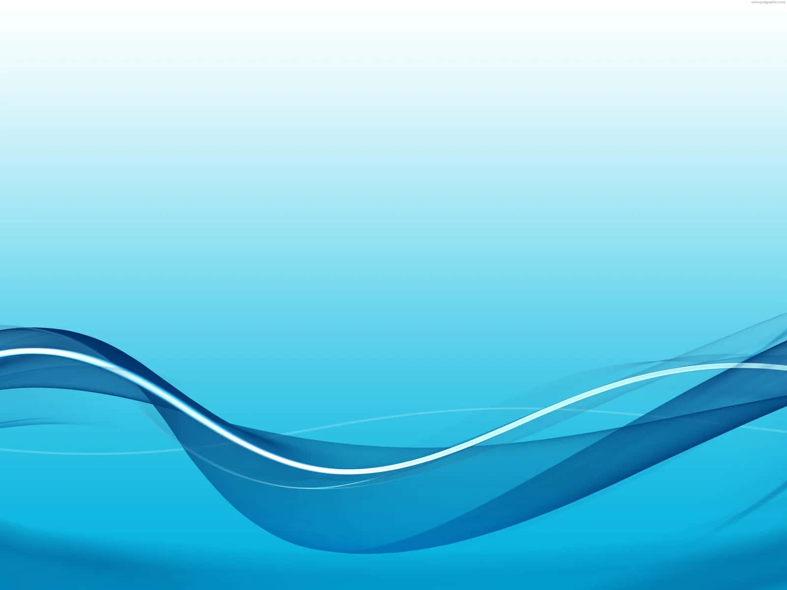 Soothing Blue Waves Abstract Wallpaper