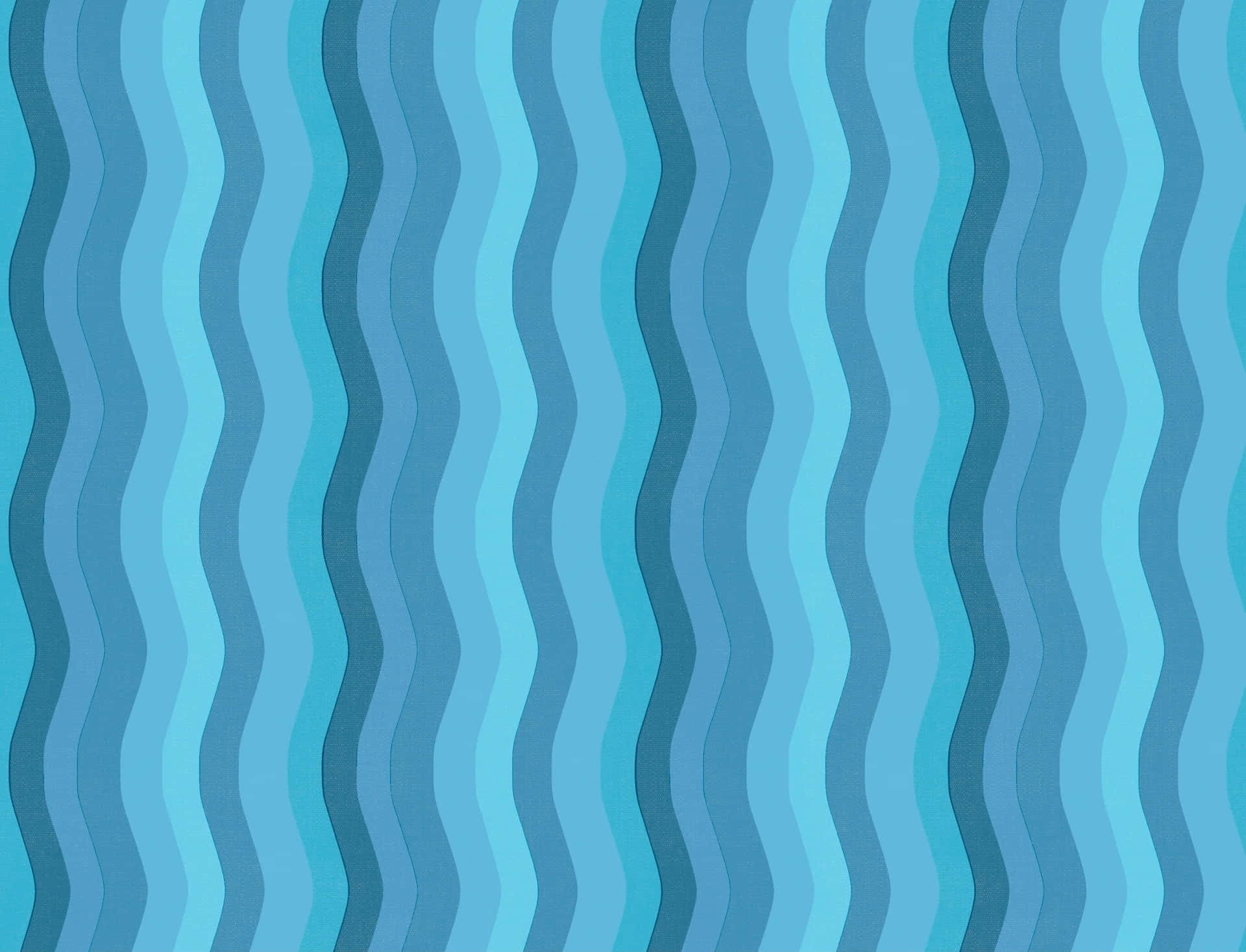 Soothing Blue Waves Pattern Wallpaper