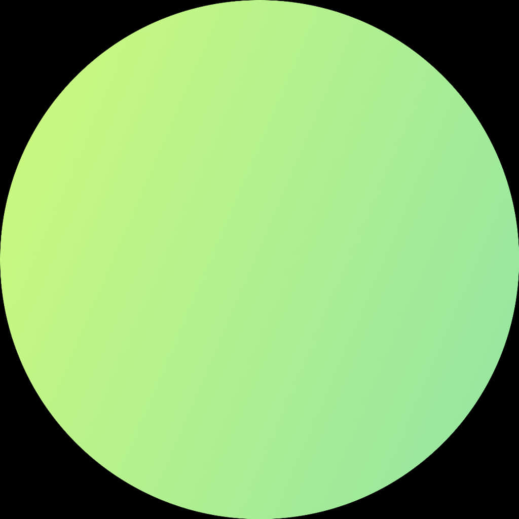 Soothing Green Circle Graphic PNG