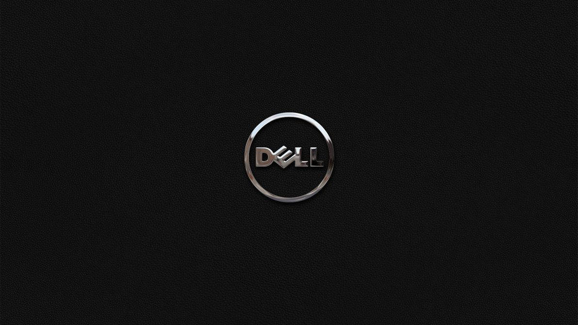 Sophisticated Black Dell Logo Wallpaper