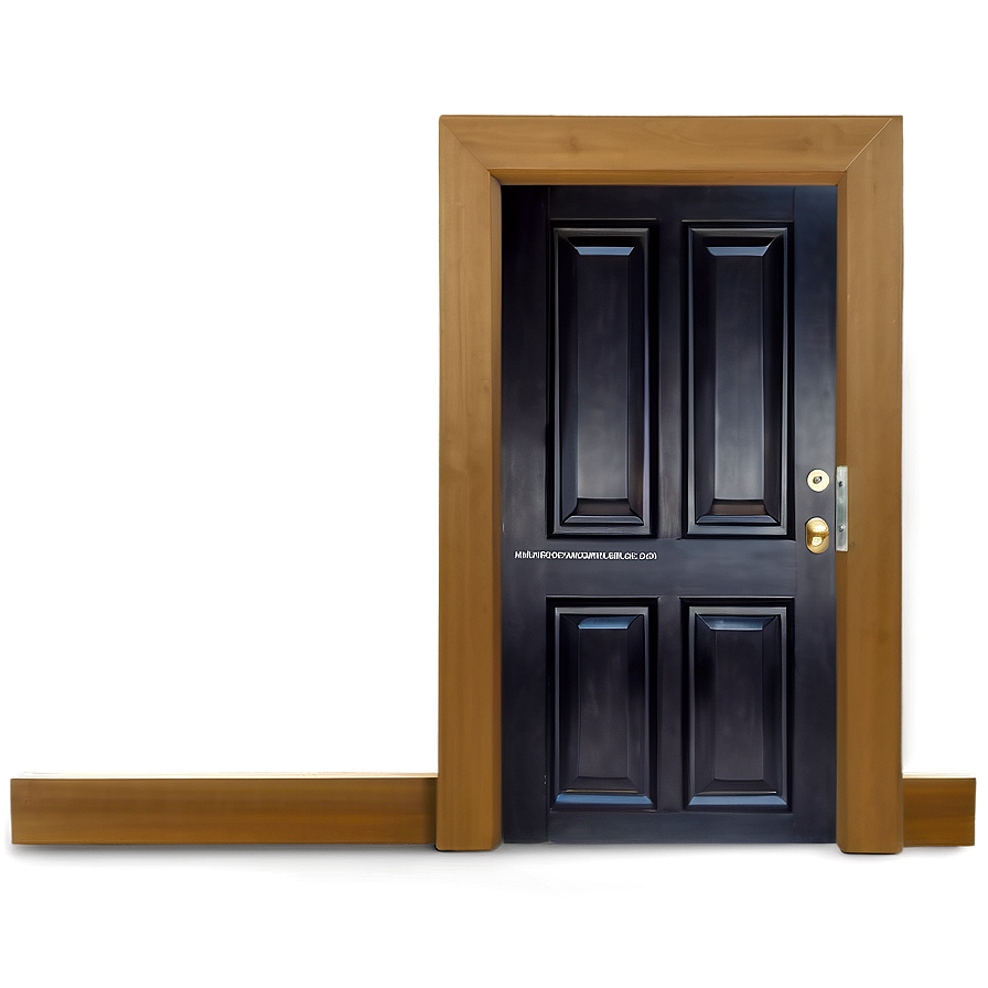 Sophisticated Black Door Png 05042024 PNG