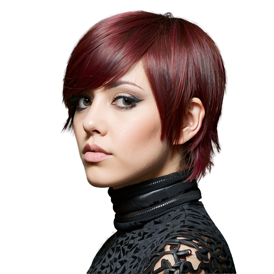 Sophisticated Emo Hairstyle Png 05252024 PNG