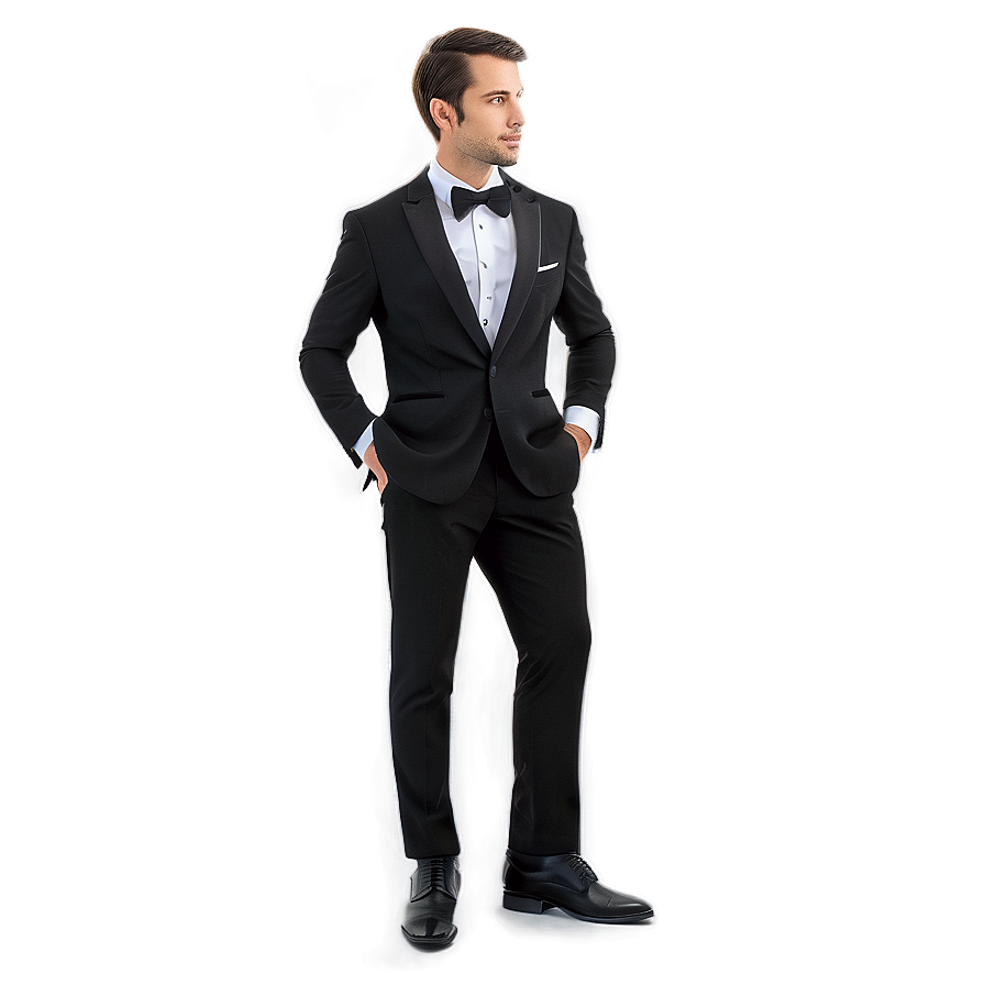 Sophisticated Tuxedo Outfit Png 05242024 PNG
