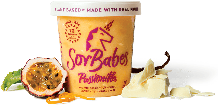 Sor Babes Passionilla Sorbet Packaging PNG