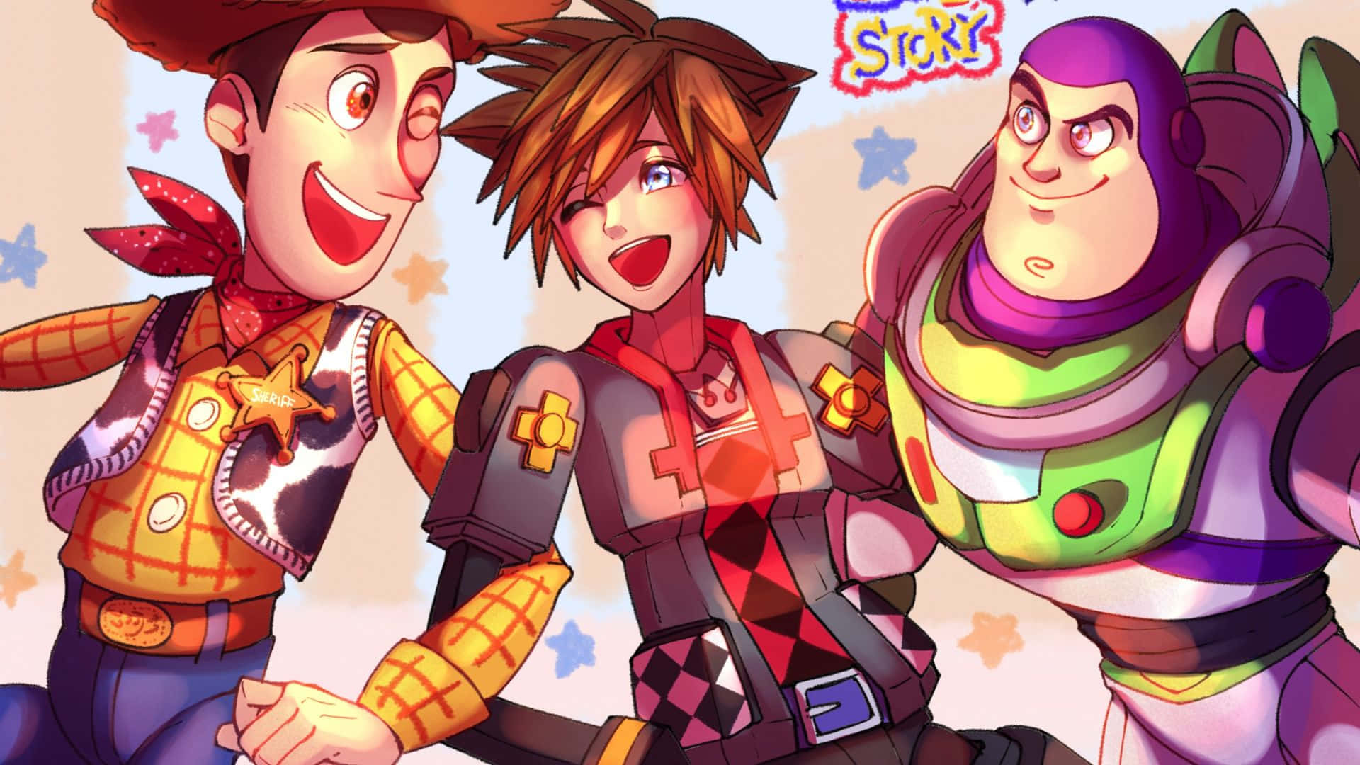 Sora,donald E Goofy - Gli Eroi Di Kingdom Hearts